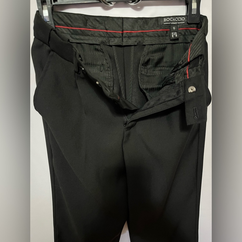 Bocaccio Uomo men's black dress pants or tuxedo trousers
